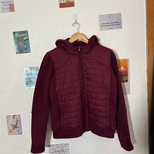 CALIA by Carrie Underwood Maroon Puffer Jacket